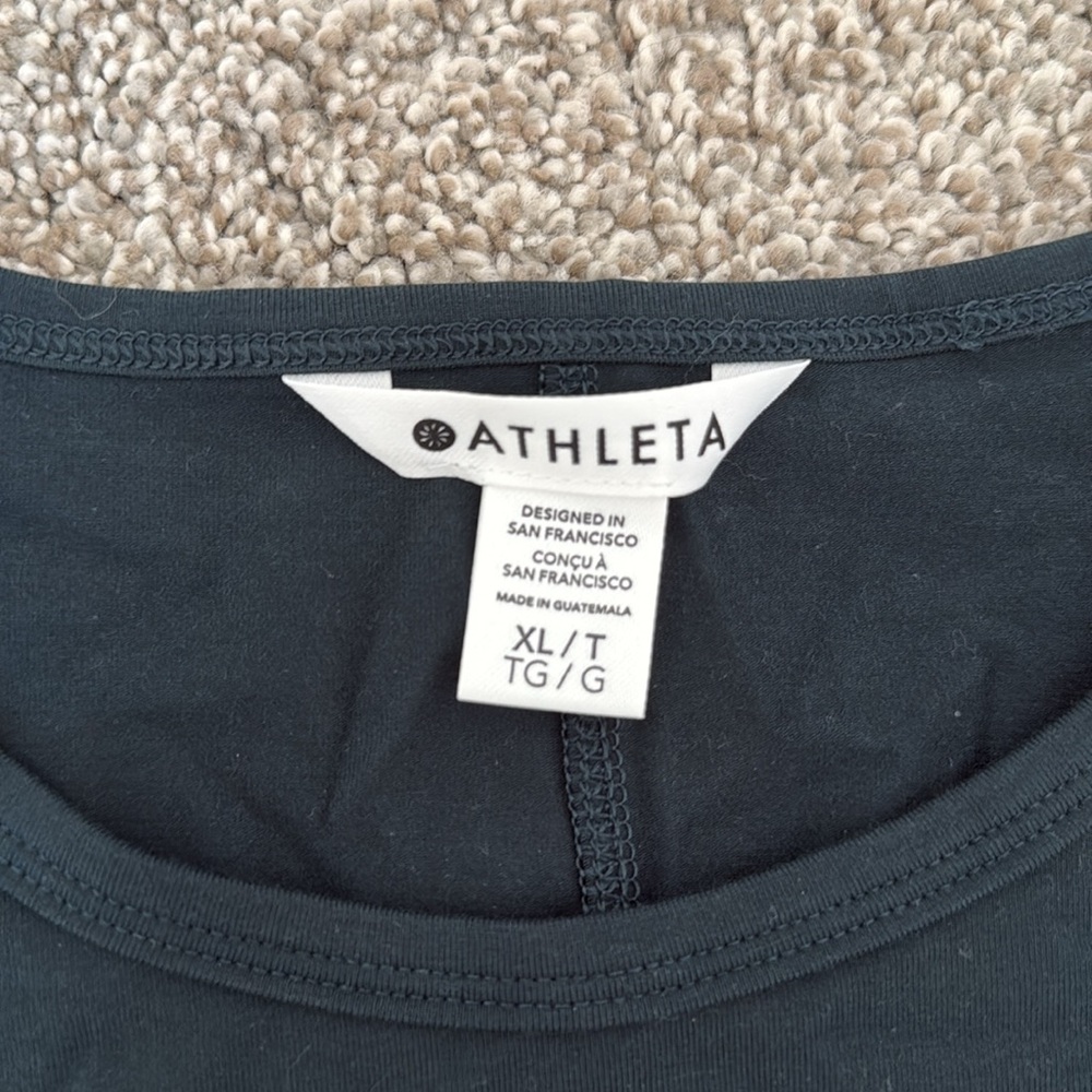 Athleta Essential Tee NWT XL Tall Spruce - Picture 4 of 6